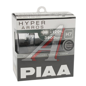 Изображение 1, HE-903-H7 Лампа 12V H7 55W +120% бокс (2шт.) Hyper Arros PIAA