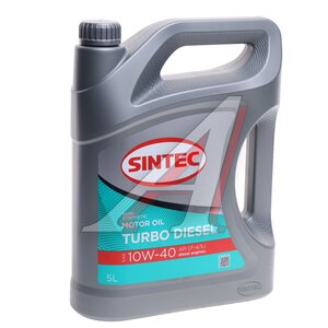 Изображение 1, 102538 Масло дизельное TURBO DIESEL CF-4/SJ 10W40 п/синт.5л SINTEC