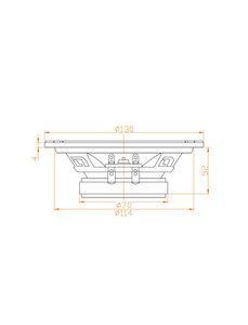 Изображение 8, Piranha 130 Колонки среднечастоные 5" (13см) 50Вт DL AUDIO