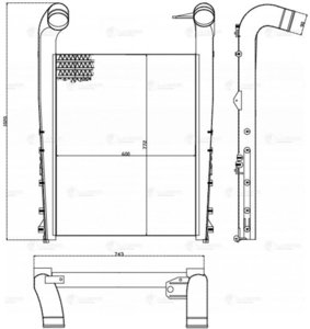 Изображение 3, LRIC0914 Интеркулер RENAULT Premium, Magnum дв.DXi (04-) LUZAR