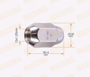 Изображение 3, MLS-004 Гайка колеса М12х1.25х36 конус закрытая ключ 21мм NISSAN Primera MASUMA