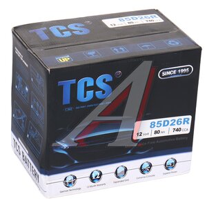 Изображение 4, 6СТ80(1) TCS85D26R Аккумулятор TCS 80А/ч