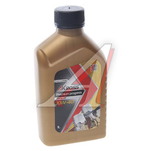 Изображение 1, AKS0001MOS Масло моторное PREMIUM PROGRESS SL/CF 10W40 п/синт.1л AKROSS