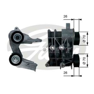 Изображение 5, T36107 Ролик приводного ремня FORD Fiesta (03-) натяжной GATES