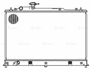 Изображение 4, LRC251LL Радиатор MAZDA CX-7 (07-11) охлаждения двигателя LUZAR