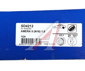 Изображение 4, SD4212 Барабан тормозной NISSAN Almera (N16) (00-) задний SANGSIN