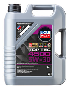Изображение 2, 2318 Масло моторное TOP TEC 4500 5W30 синт.5л LIQUI MOLY