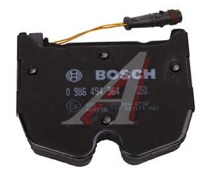 Изображение 5, 0986494364 Колодки тормозные MERCEDES S (W220) (02-) передние (4шт.) BOSCH