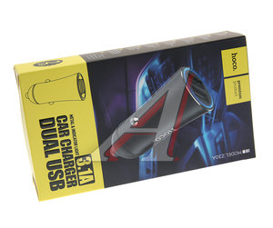 Изображение 3, Z30А black Устройство зарядное в прикуриватель 2USB 12V HOCO