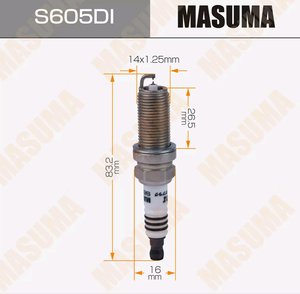 Изображение 1, S605DI Свеча зажигания MASUMA