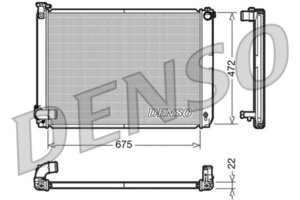 Изображение 2, DRM51005 Радиатор TOYOTA LEXUS RX400H (05-08) охлаждения двигателя DENSO