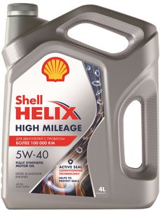 Изображение 2, 550050425 Масло моторное HELIX HIGH MILEAGE 5W40 синт.4л SHELL