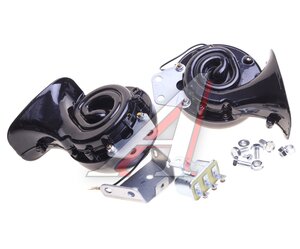 Изображение 2, TZ-125BLACK Сигнал звуковой 12V 410/510Hz с реле комплект 2шт. TORINO