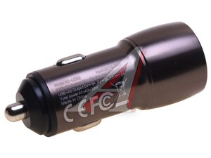 Изображение 2, CC52 silver Устройство зарядное в прикуриватель 2USB 12-24V серебристое XO