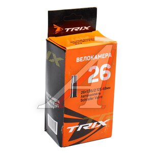 Изображение 4, УТ00018612 Камера велосипедная 26" 26х1.95/2.125 автовентиль TRIX