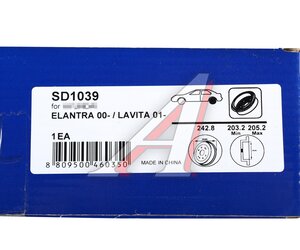 Изображение 4, SD1039 Барабан тормозной HYUNDAI Elantra (00-), Matrix (01-) задний SANGSIN