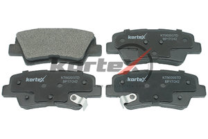 Изображение 1, KT9020STD Колодки тормозные HYUNDAI Elantra (15-20) задние (4шт.) KORTEX