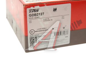 Изображение 4, GDB2127 Колодки тормозные AUDI A4, A5, Q5 (15-) передние (4шт.) TRW