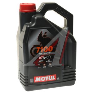 Изображение 2, 104101 Масло моторное 7100 4T 10W60 синт.4л MOTUL
