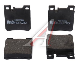 Изображение 1, MBF010186 Колодки тормозные MERCEDES 140, 210 задние (4шт.) MANDO