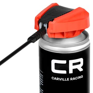 Изображение 4, G7400654 Смазка литиевая белая грязеотталкивающая 400мл с PTFE распылитель 2в1 CARVILLE RACING