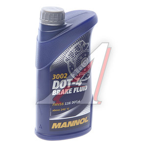 Изображение 1, 8941 Жидкость тормозная DOT-4 910г 3002 MANNOL