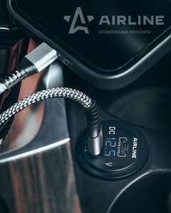 Изображение 7, AEBJ200 Розетка автомобильная встраиваемая влагозащищенная 12-24V 1 USB + 1 Type C (6.5V 3А + 5V 3А) AIRLINE