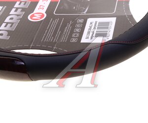 Изображение 3, SU1500M Оплетка руля (M) 37-39см черная дерево экокожа PREMIER