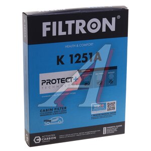 Изображение 5, K1251A Фильтр воздушный салона FORD Fiesta (08-) угольный FILTRON