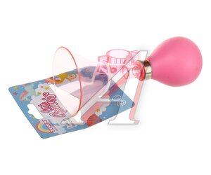 Изображение 2, УТ00025909 Звонок велосипедный клаксон пластиковый розовый Little Princess