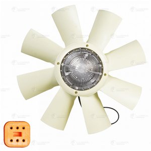 Изображение 1, LVC12651 Вентилятор ЯМЗ-651.10, 653 с вязкостной муфтой LUZAR