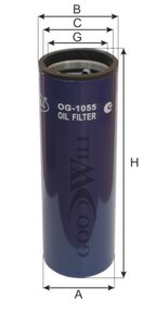 Изображение 3, OG1055 Фильтр масляный BMC Professional (дв.CUMMINS) (аналог WP12120) GOODWILL