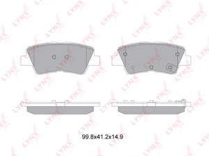 Изображение 1, BD3632 Колодки тормозные HYUNDAI Veloster (11-) задние (4шт.) LYNX