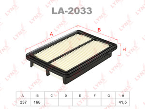 Изображение 1, LA2033 Фильтр воздушный HONDA Step (05-09) (2.0) LYNX