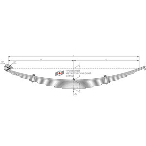 Изображение 1, 901209KZ-2902012 Рессора КАМАЗ-43118 передняя (9 листов) L=1935мм ЧМЗ