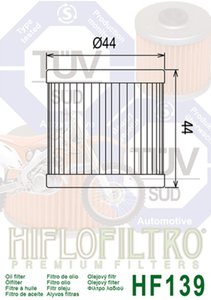 Изображение 2, HF139 Фильтр масляный мото SUZUKI HIFLO FILTRO