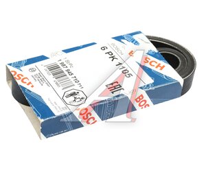 Изображение 2, 1987945710 Ремень приводной поликлиновой 6PK1105 BOSCH