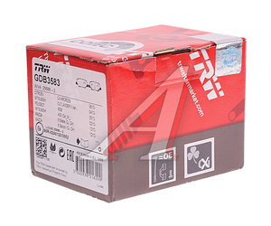 Изображение 3, GDB3583 Колодки тормозные MITSUBISHI Outlander (12-) задние (4шт.) TRW