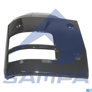 Изображение 2, 18200180 Накладка бампера MAN TGA, TGS, TGX переднего правая (угол) SAMPA