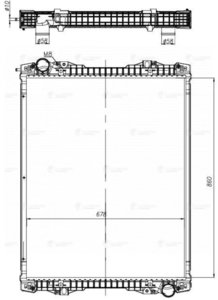 Изображение 3, LRc2803 Радиатор SCANIA (с рамкой) LUZAR