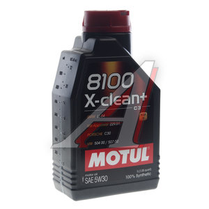 Изображение 1, 111683 Масло моторное 8100 X-CLEAN+ 5W30 синт.1л MOTUL