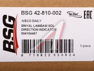 Изображение 5, BSG42810002 Фонарь указателя поворота IVECO Daily (00-05) правый BSG