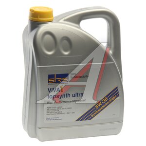 Изображение 1, 39517 Масло моторное VIVA 1 topsynth Ultra 5W30 синт.5л SRS