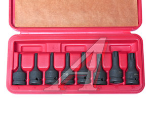 Изображение 2, JTC-J408T Набор головок торцевых 1/2" TORX (Т25-Т60) ударных L=60мм 8 предметов в кейсе JTC