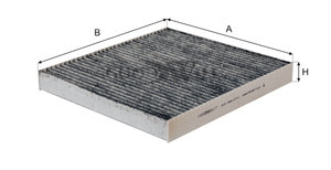 Изображение 4, AG384CFC Фильтр воздушный салона JEEP Grand Cherokee (10-) угольный GOODWILL