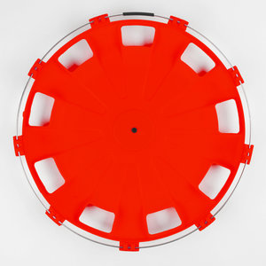 Изображение 2, МК-ПЛ-Р06 Колпак колеса R-22.5 заднего пластик (красный) Турбо ТТ