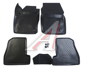 Изображение 1, ELEMENT3D1671210k Коврик салона FORD Focus 3 (15-) 3D полиуретан черный (4 предм.) ELEMENT