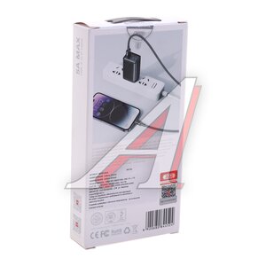 Изображение 3, NB249 black Кабель iPhone (5-) 1м черный XO