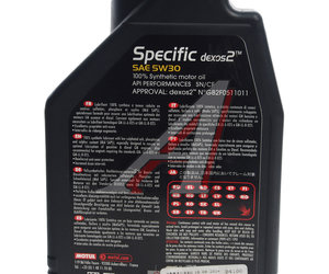 Изображение 4, 102638 Масло моторное SPECIFIC DEXOS2 5W30 синт.1л (Уценка) MOTUL