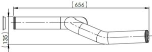 Изображение 3, 4IN004 Труба MAN TGA системы охлаждения ретардера передняя (ЕВРО-6) DINEX